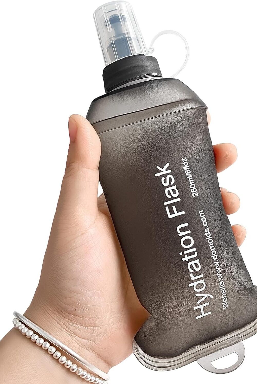 GUYI GYGYL Soft Flask, Collapsible Water Bottle for Sports, 250ml Grey