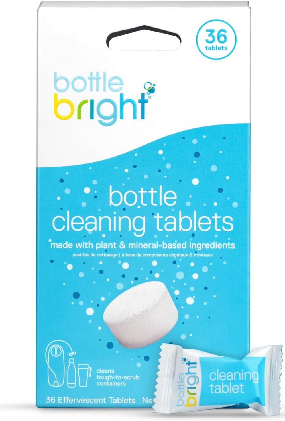 Bottle Bright Water Bottle Cleaning Tablets (12, 36, or 78 Count)
